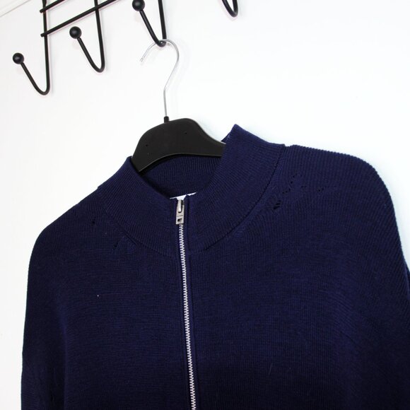 BNWT AW24 ACNE STUDIOS DISTRESSED ZIP CARDIGAN L - Picture 4 of 12